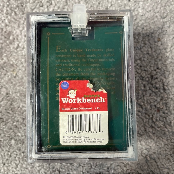 Santa Claus with Toy Bag Christmas Tree Ornament Hand Blown Glass New in Box - Picture 4 of 8